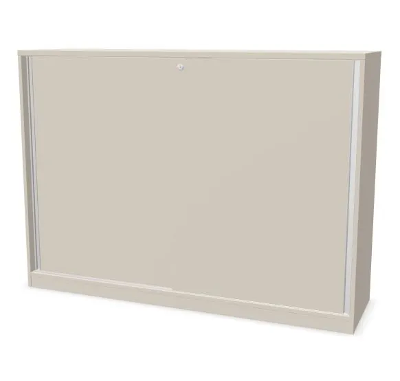 Szafka biurowa przesuwna EASY SPACE CABINET S 3-OH 160cm kaszmirowa zamykana I sklep meblowy MIRAT.