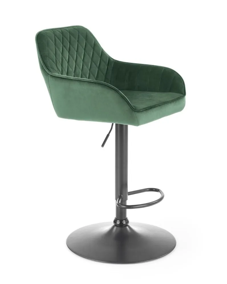 Hoker H-103 VELVET zielony z pikowanym oparciem I sklep meblowy MIRAT. styl GLAMOUR, LOFT