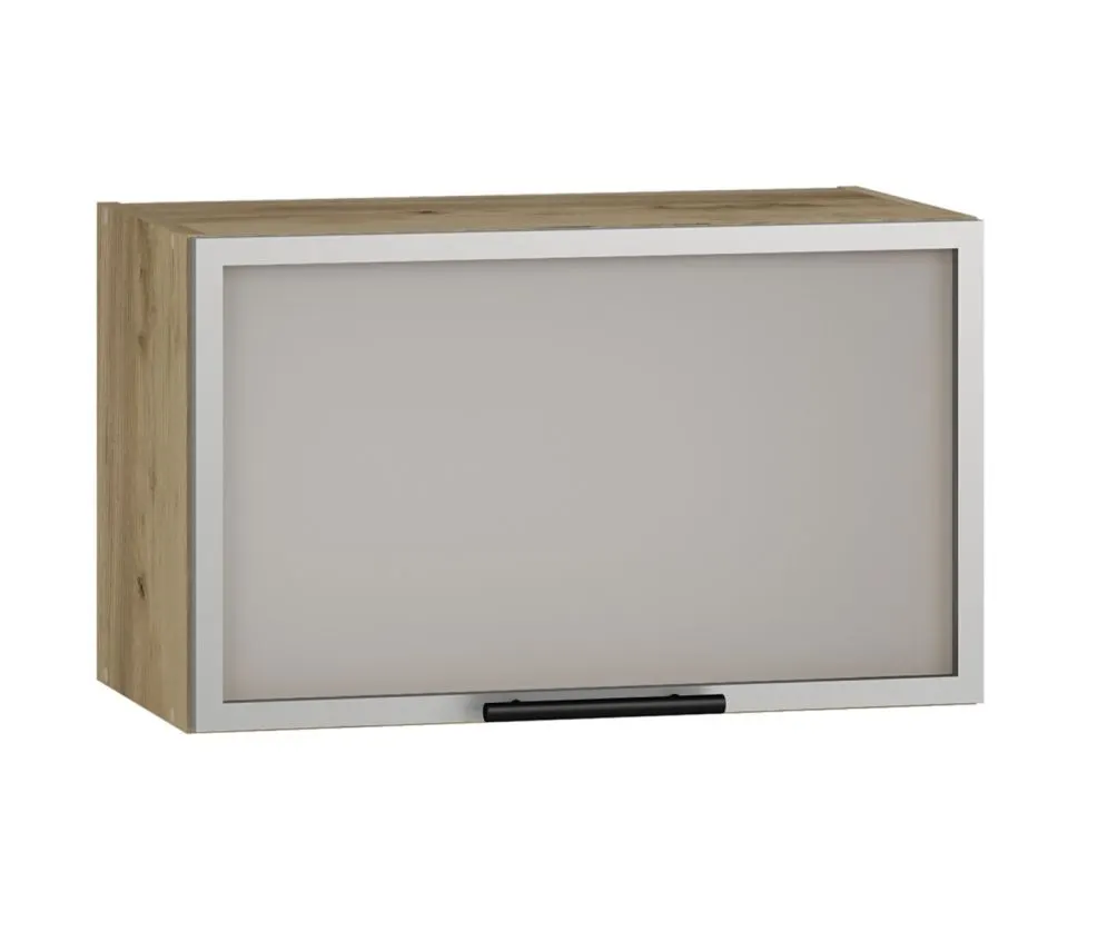 Szafka kuchenna wisząca 60 VENTO GOV-60/36 dąb craft z witryną | MIRAT. styl LOFT kolekcja VENTO