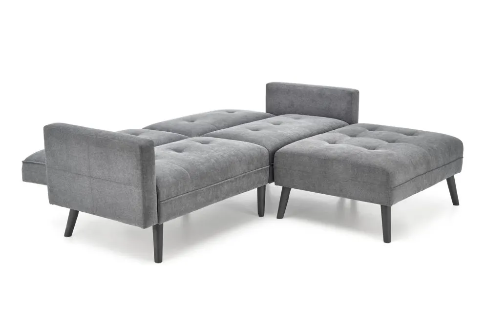 Sofa rozkładana CORNELIUS szara z podnóżkiem I sklep meblowy MIRAT.