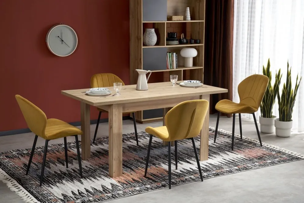 Krzesło tapicerowane K538 VELVET musztardowe do salonu I sklep meblowy MIRAT. styl GLAMOUR, LOFT