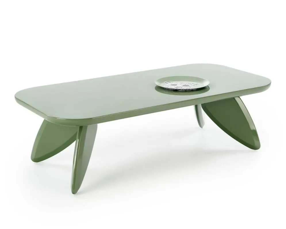 Ława prostokątna SORAYA 120x60cm zielona modernistyczna I sklep meblowy MIRAT.