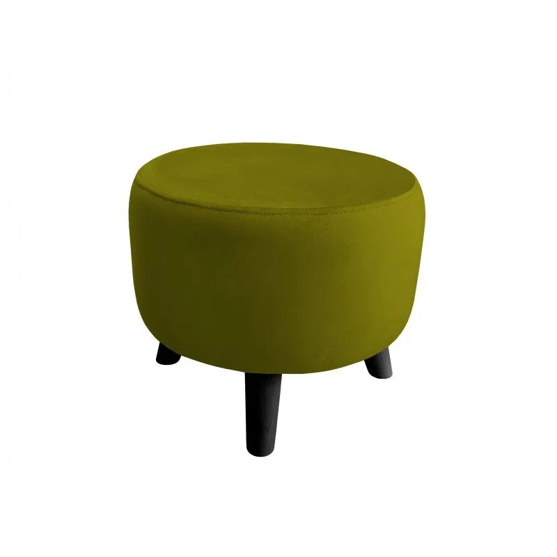 Pufa POLA BL75 oliwkowa/czarna niska I sklep meblowy MIRAT. styl LOFT