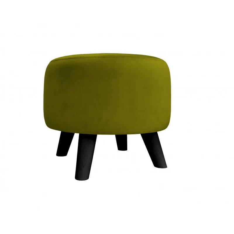 Pufa POLA BL75 oliwkowa/czarna niska I sklep meblowy MIRAT. styl LOFT