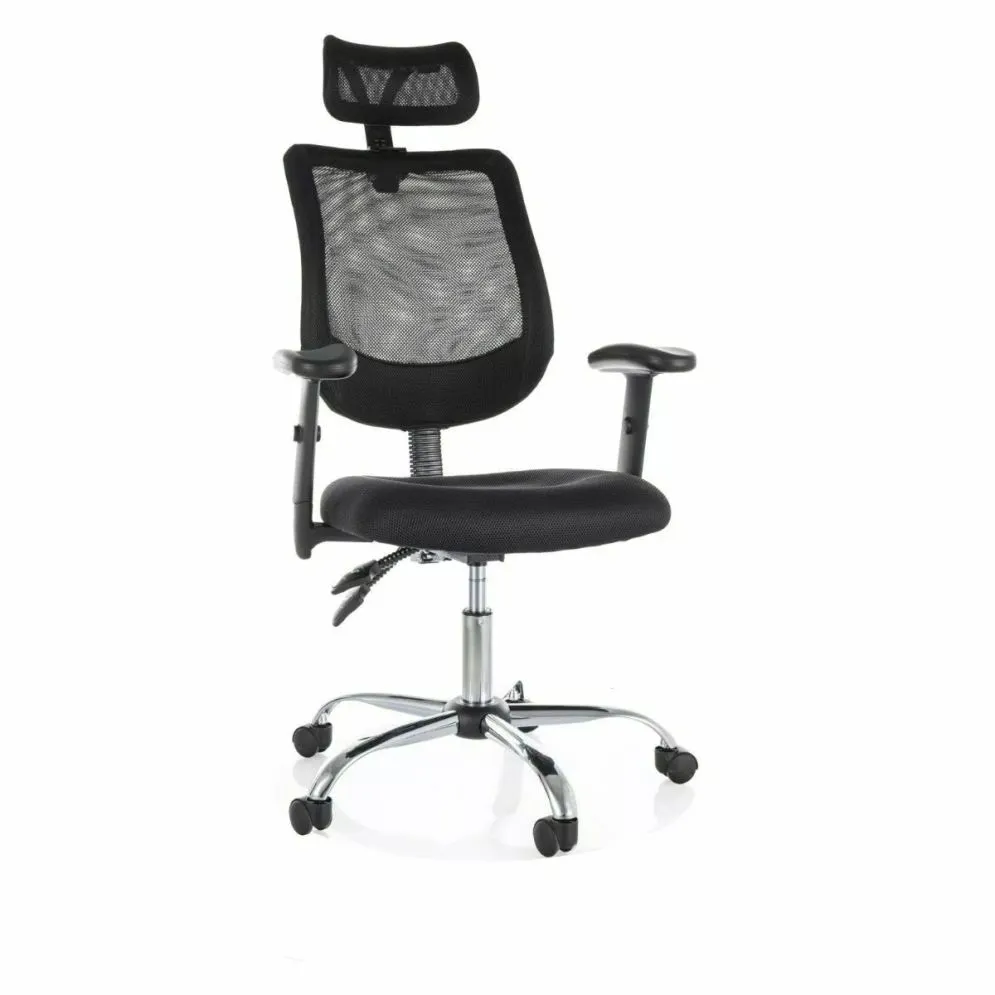 Fotel obrotowy Q-118R czarny z mechanizmem MULTIBLOCK I sklep meblowy MIRAT.