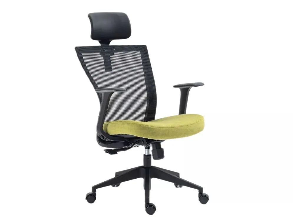 Fotel biurowy Q-328H czarny/zielony z mechanizmem MULTIBLOCK I sklep meblowy MIRAT.