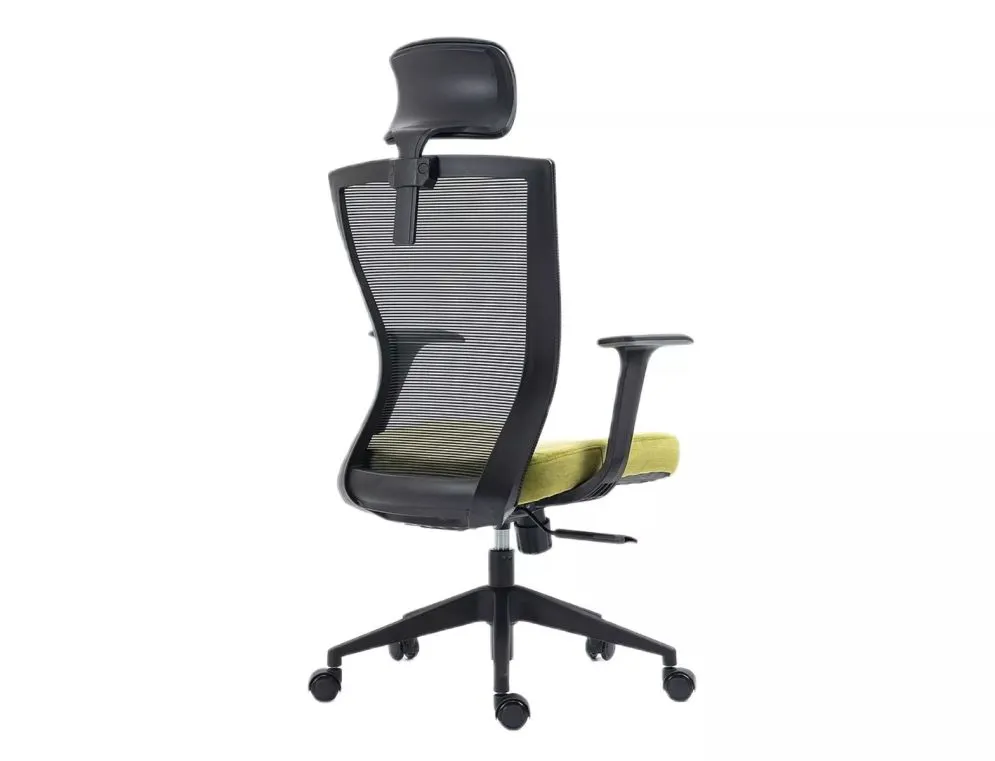 Fotel biurowy Q-328H czarny/zielony z mechanizmem MULTIBLOCK I sklep meblowy MIRAT.