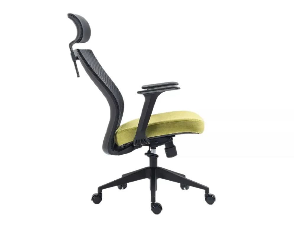 Fotel biurowy Q-328H czarny/zielony z mechanizmem MULTIBLOCK I sklep meblowy MIRAT.