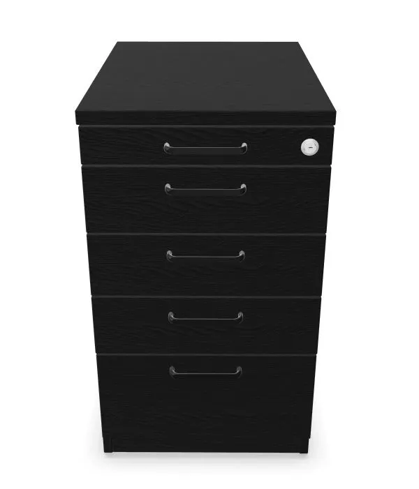 Kontenerek biurowy EASY SPACE 4D PB 43cm czarny grafitowy I sklep meblowy MIRAT.