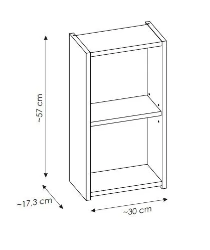 Wisząca szafka łazienkowa górna NOVA COAST EVOKE 30 cm dąb coast evoke I sklep meblowy MIRAT. styl SKANDYNAWSKI kolekcja NOVA