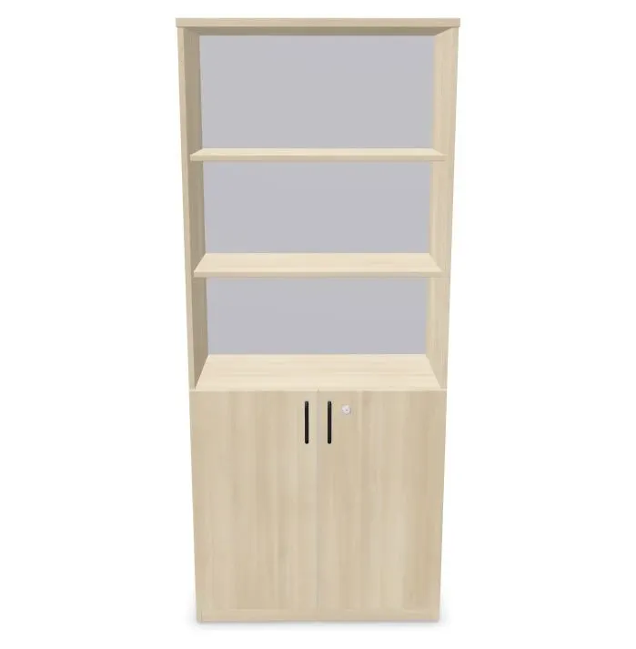 Regał biurowy EASY SPACE CABINET HO 5-OH 80cm akacjowy zamykany I sklep meblowy MIRAT.