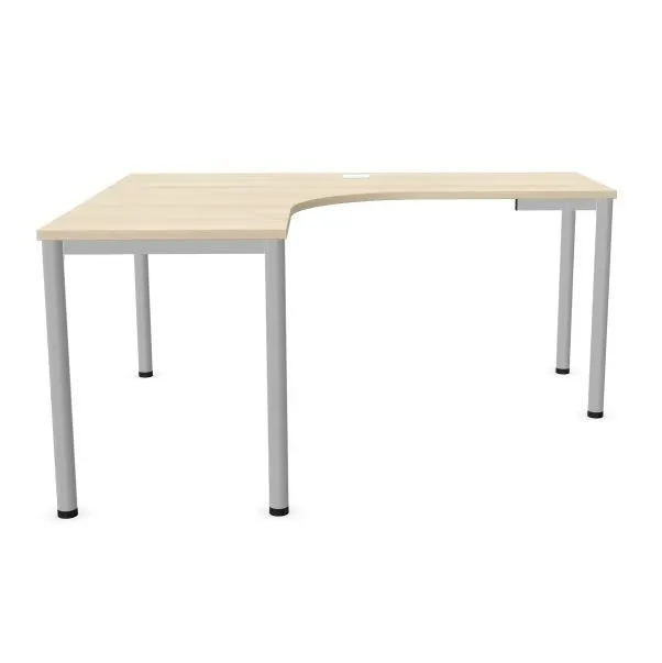 Biurko narożne EASY SPACE I-LEG LS 160x140cm akacjowe I sklep meblowy MIRAT.