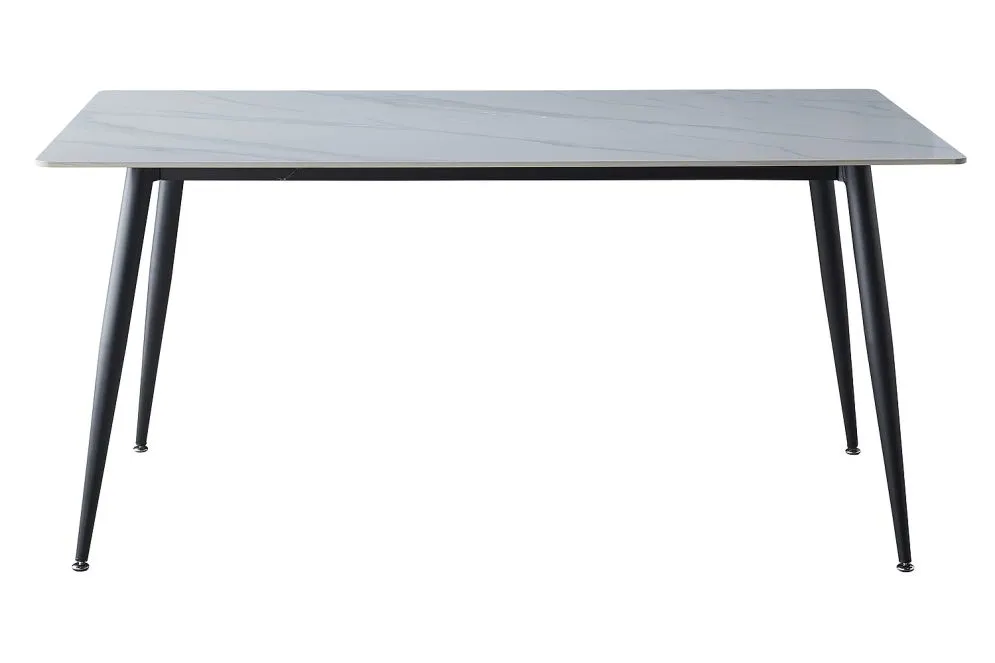 Stół RION 160x90 biały/czarny ceramiczny I sklep meblowy MIRAT. styl LOFT