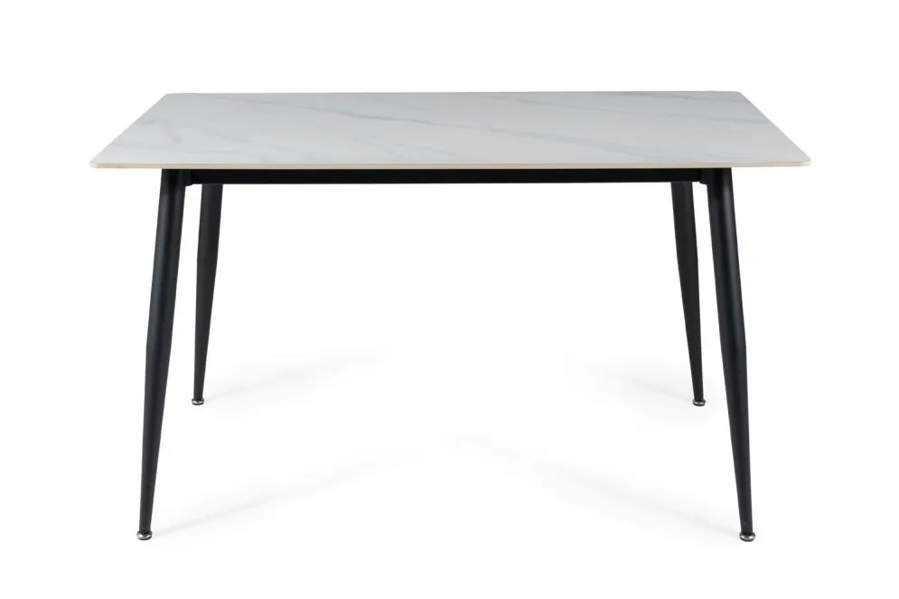 Stół RION 130x70 biały/czarny mat I sklep meblowy MIRAT. styl LOFT