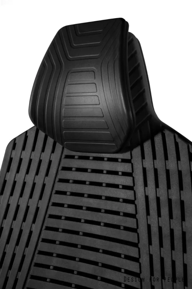 Fotel biurowy RONIN czarny elastomer z regulowanymi podłokietnikami I sklep meblowy MIRAT.