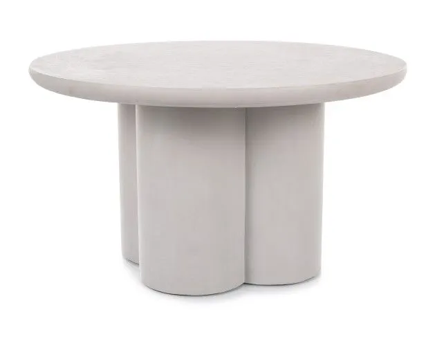 Ława ROSALIA ⌀80 cm jasna szara I sklep meblowy MIRAT. styl LOFT, SKANDYNAWSKI