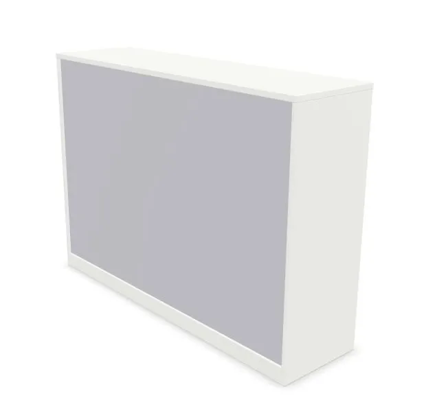 Szafka biurowa przesuwna EASY SPACE CABINET S 3-OH 160cm biała zamykana I sklep meblowy MIRAT.