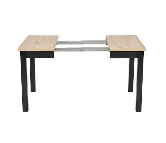 Stół rozkładany QUBIK 80(200)x80 dąb artisan/czarny matowy I sklep meblowy MIRAT. styl LOFT