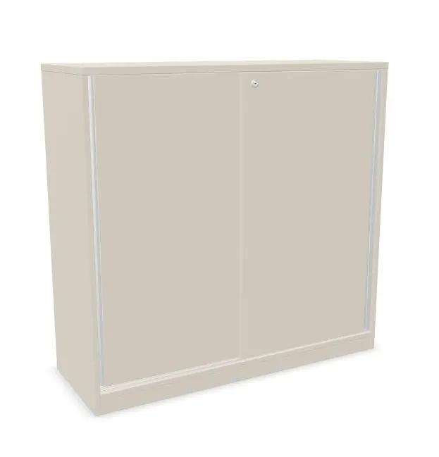 Szafka biurowa przesuwna EASY SPACE CABINET S 3-OH 120cm kaszmirowa zamykana I sklep meblowy MIRAT.