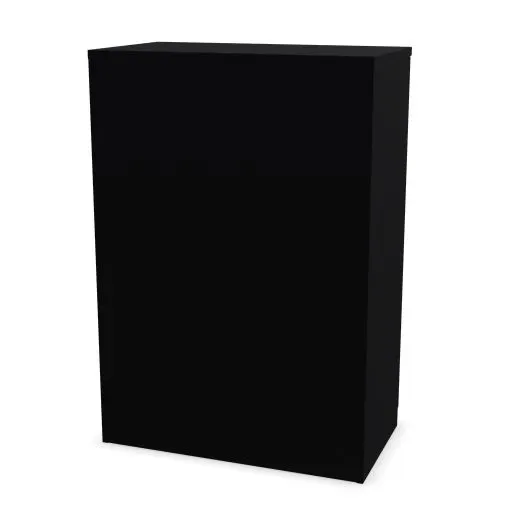 Komoda biurowa EASY SPACE CABINET H-D2 3-OH 80cm czarna zamykana I sklep meblowy MIRAT.