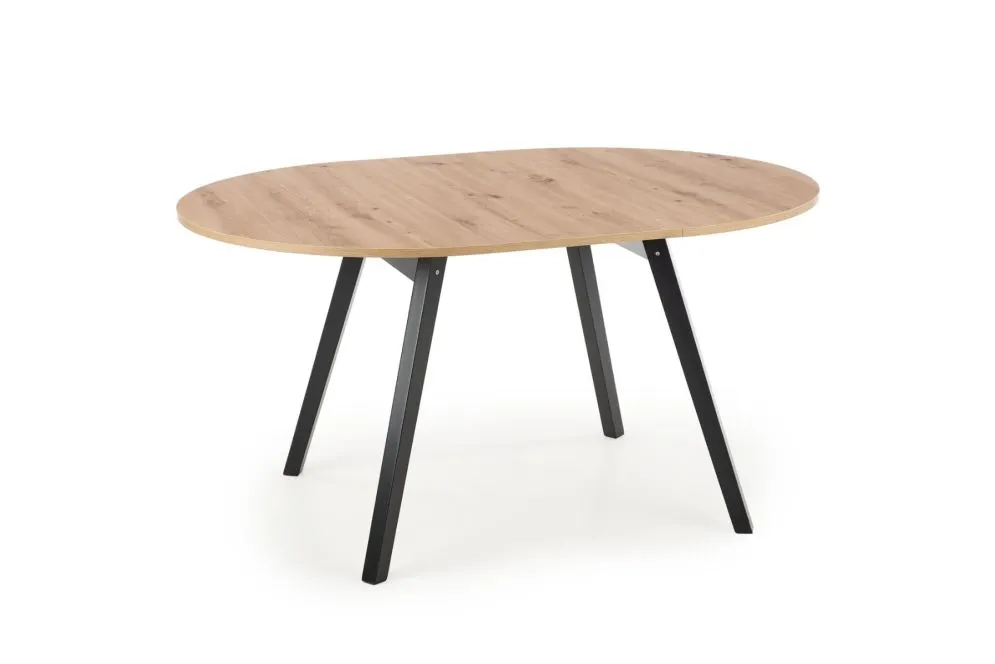 Stół RUBEN 102(142)x102 dąb artisan rozkładany okrągły | MIRAT. w stylu LOFT kolekcja