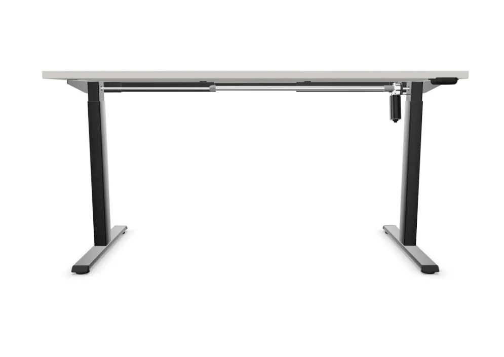 Biurko eCOMO 140x70cm platinum z regulacją do biura I sklep meblowy MIRAT.