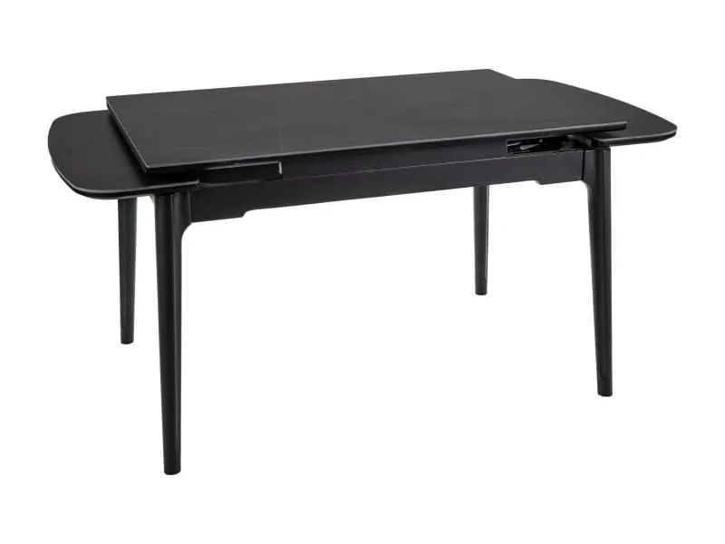 Stół ceramiczny rozkładany Sento 120-180 cm czarny marmur | MIRAT styl LOFT