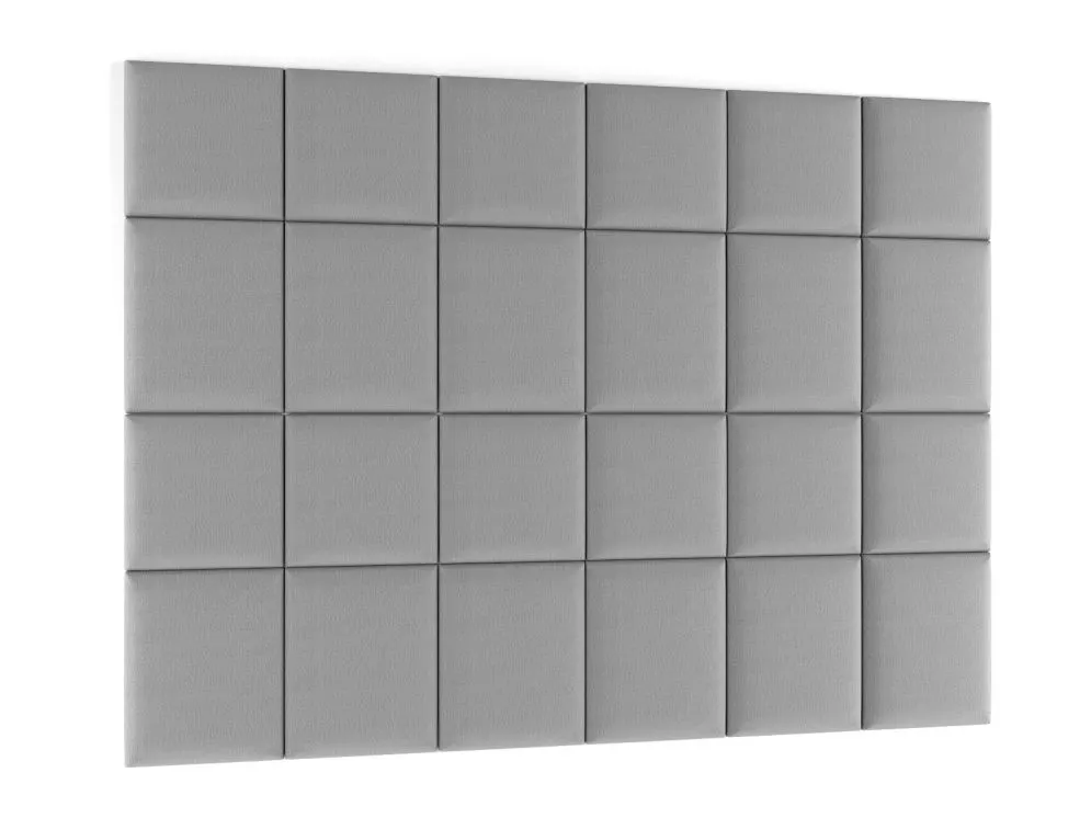 Zestaw 24 paneli tapicerowanych SQUARE 240x180 jasnoszary do salonu I sklep meblowy MIRAT.
