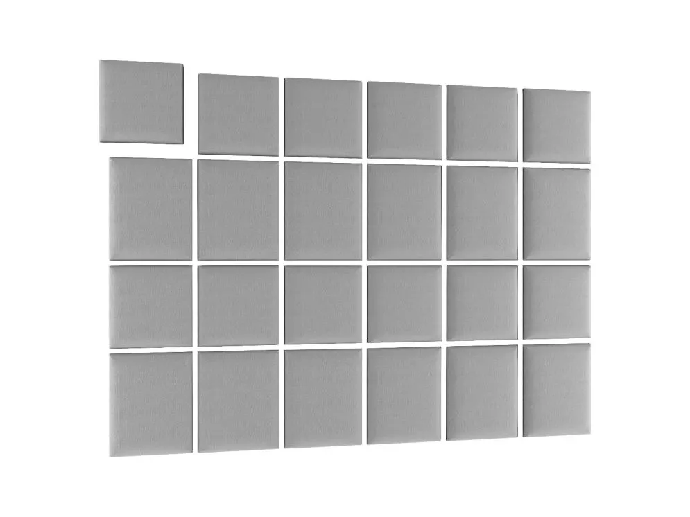 Zestaw 24 paneli tapicerowanych SQUARE 240x180 jasnoszary do salonu I sklep meblowy MIRAT.