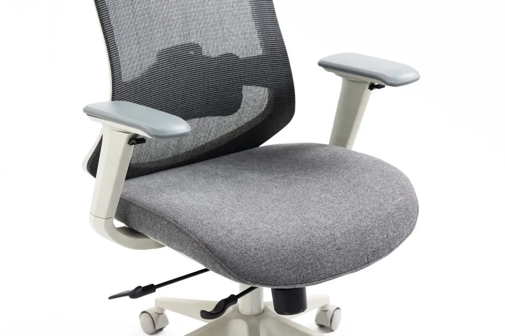 Certyfikowany fotel ergonomiczny Ergon szary z podłokietnikami 4D | MIRAT
