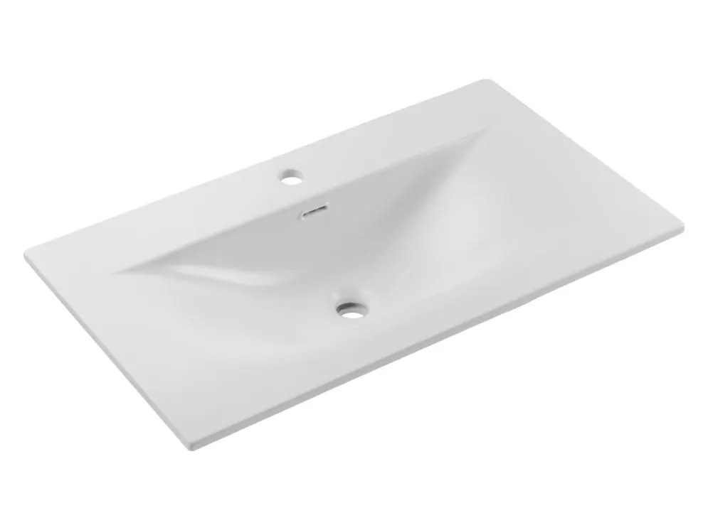Szafka pod umywalkę LUXOR BEIGE 82-80-2S 80cm dąb olejowany/beżowa glamour I sklep meblowy MIRAT. styl GLAMOUR kolekcja LUXOR