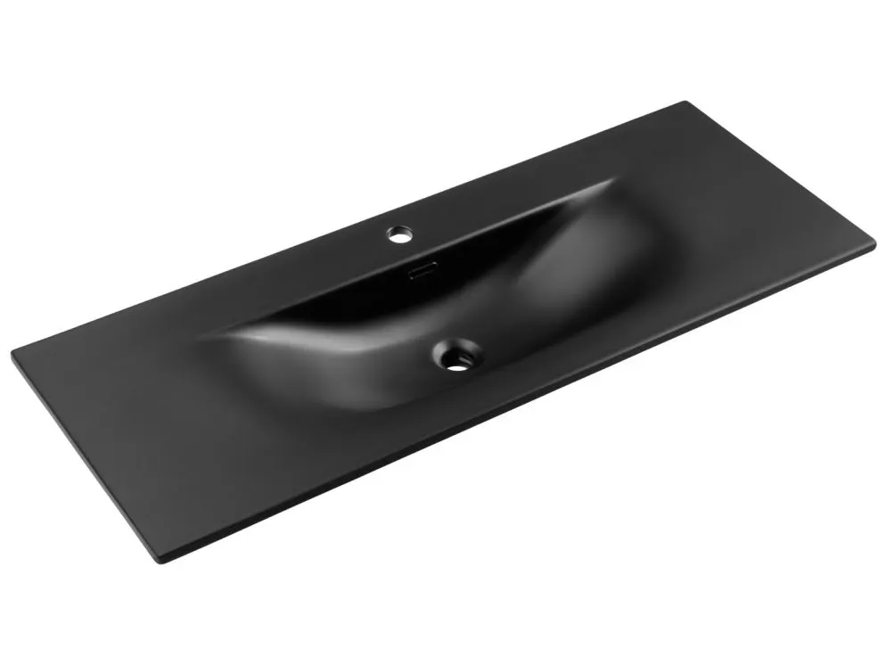 Szafka pod umywalkę OCEAN BLACK 82-120-2S 120cm dąb olejowany/czarna do łazienki I sklep meblowy MIRAT. styl GLAMOUR kolekcja OCEAN