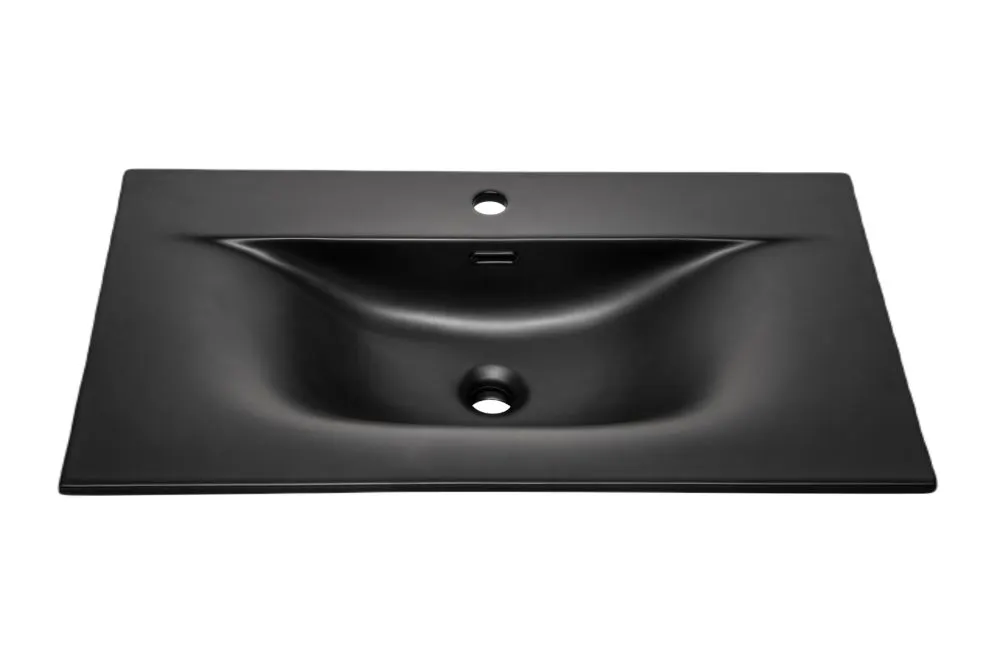 Szafka pod umywalkę NOVA BLACK 82-80-2D 80cm czarna ryflowana I sklep meblowy MIRAT. styl RYFLOWANY