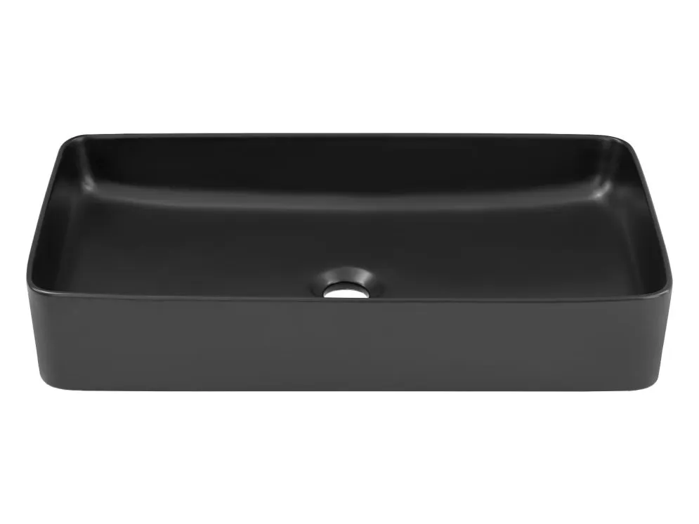 Umywalka nablatowa SLIM 2 E-6275 czarna do łazienki I sklep meblowy MIRAT.