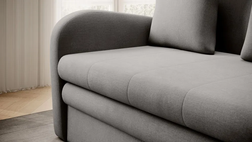Sofa rozkładana z funkcją spania ARIO szara minimalistyczna I sklep meblowy MIRAT.
