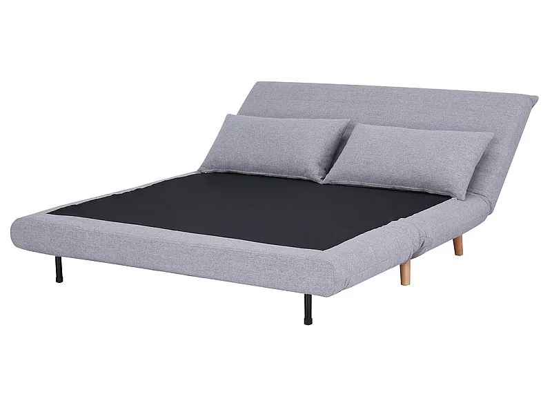 Sofa rozkładana z funkcją spania SPIKE II szara w stylu skandynawskim | MIRAT. styl SKANDYNAWSKI