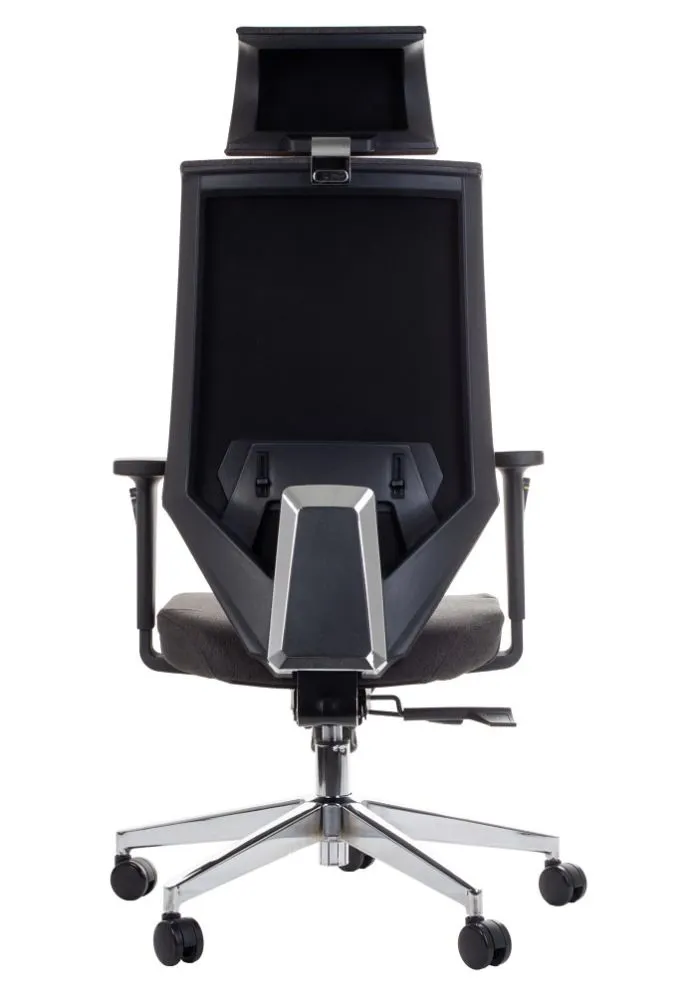 Fotel biurowy ZN-805-C szary nowoczesny | MIRAT.