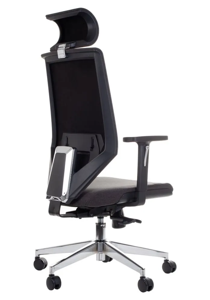Fotel biurowy ZN-805-C szary nowoczesny | MIRAT.