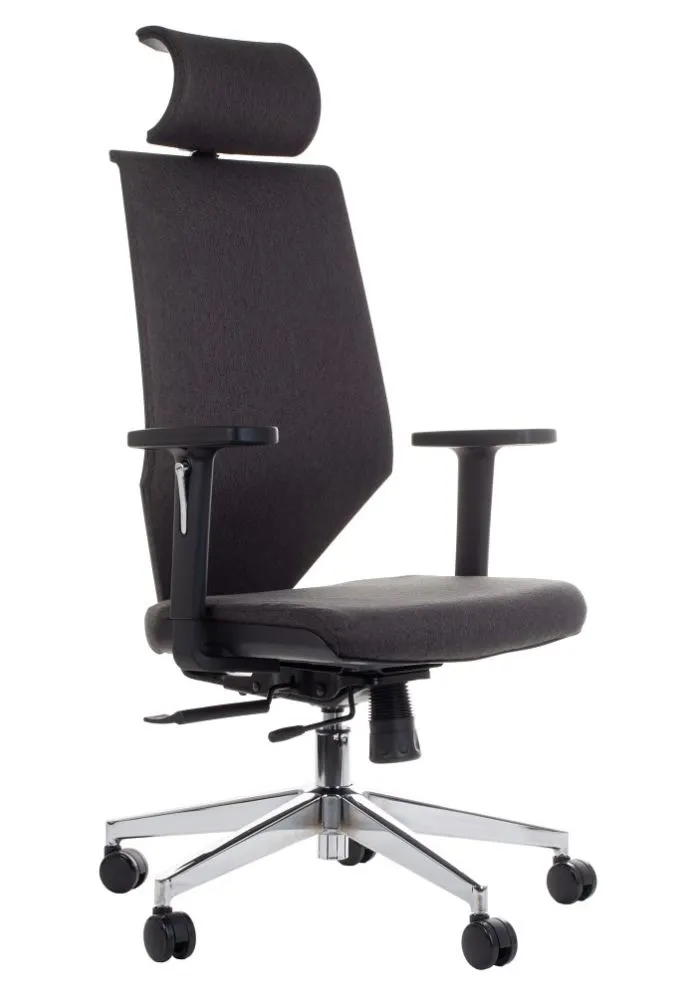 Fotel biurowy ZN-805-C szary nowoczesny | MIRAT.