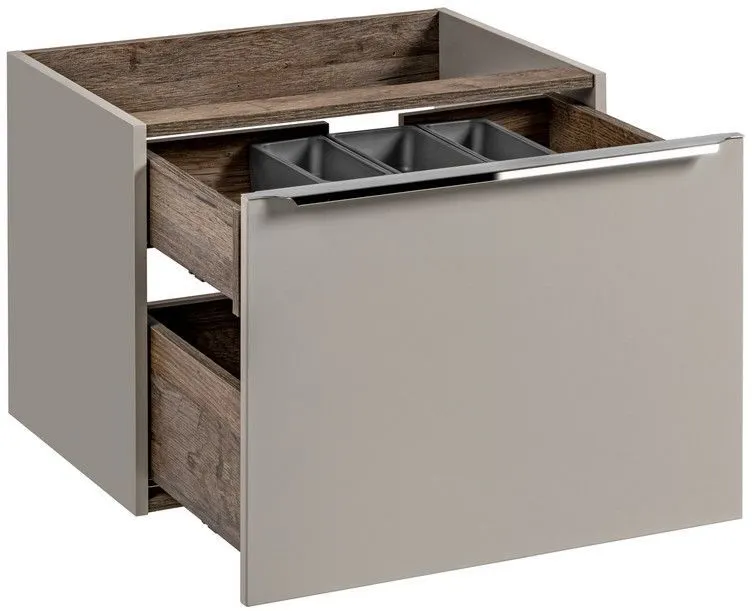 Szafka pod umywalkę nablatową SANTA FE TAUPE 80 szara krzemowa COMAD | MIRAT. styl LOFT kolekcja SANTA FE TAUPE