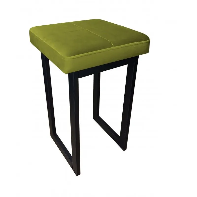 Taboret MAESTRO BL VELVET oliwkowy na metalowych nogach | MIRAT. w stylu  kolekcja