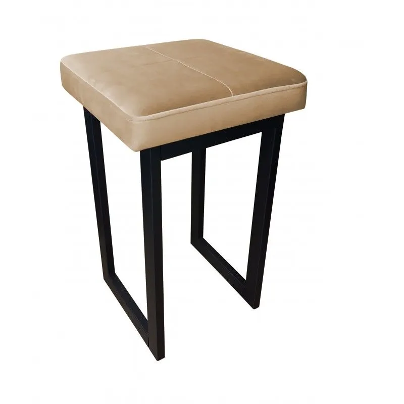 Taboret MAESTRO MG VELVET beżowy na metalowych nogach | MIRAT. w stylu  kolekcja