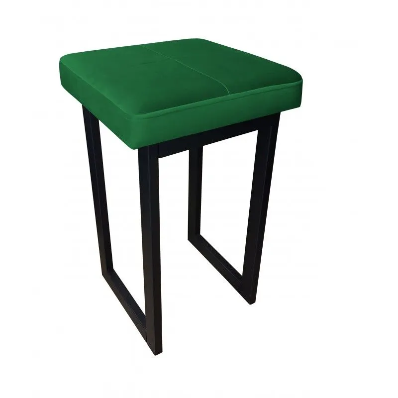 Taboret MAESTRO LOW MG VELVET zielony na metalowych nogach | MIRAT. w stylu  kolekcja