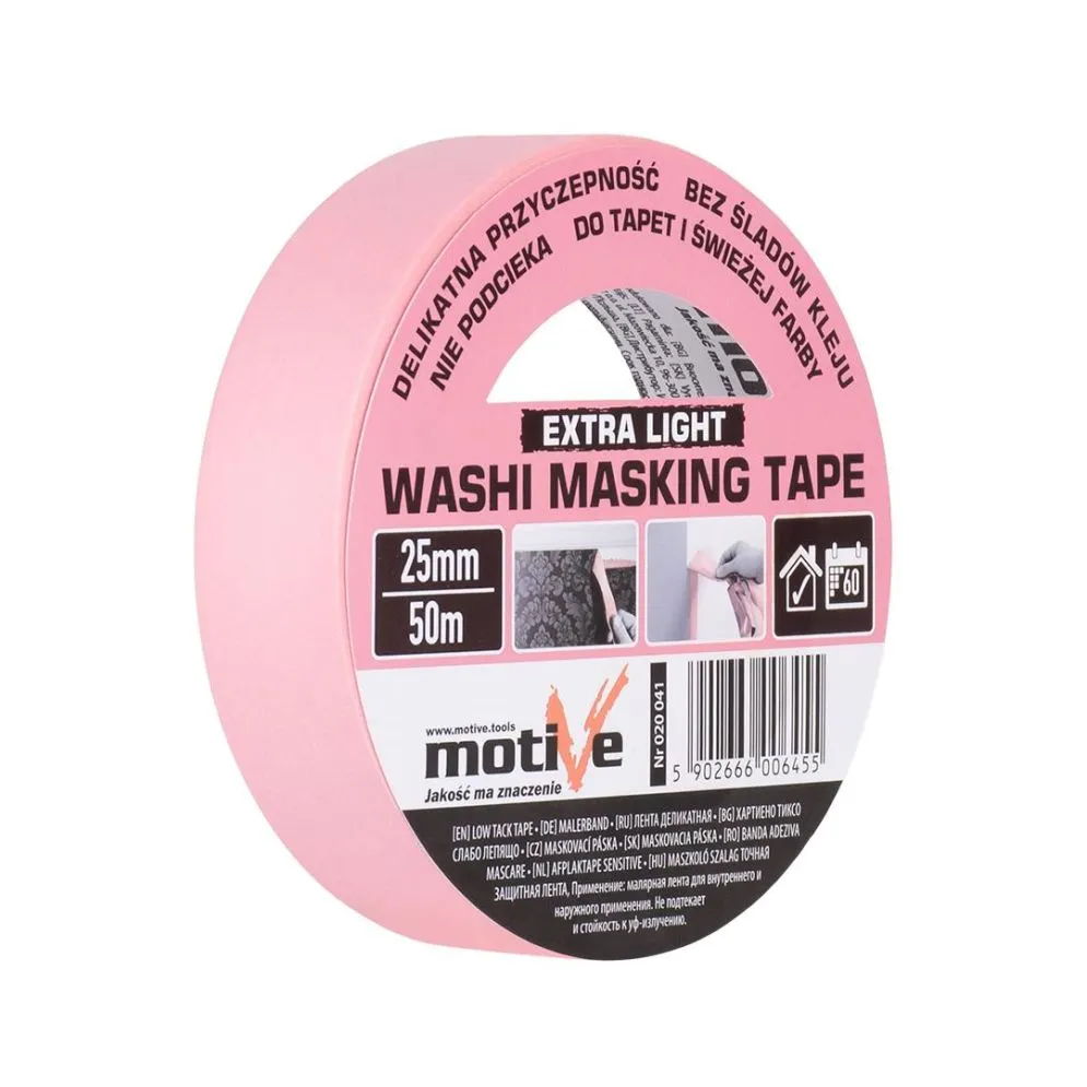 Taśma maskująca washi 25mm/50m extra Motive | MIRAT