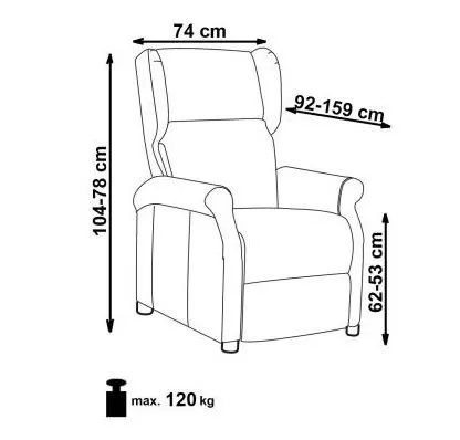 Fotel rozkładany AGUSTIN 2 VELVET czarny uszak | MIRAT. styl GLAMOUR, LOFT