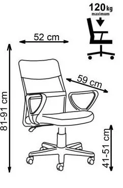 Fotel dla dziecka TIMMY szary/czarny do komputera | MIRAT.