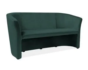 Sofa TM-3 VELVET zielona I sklep meblowy MIRAT.
