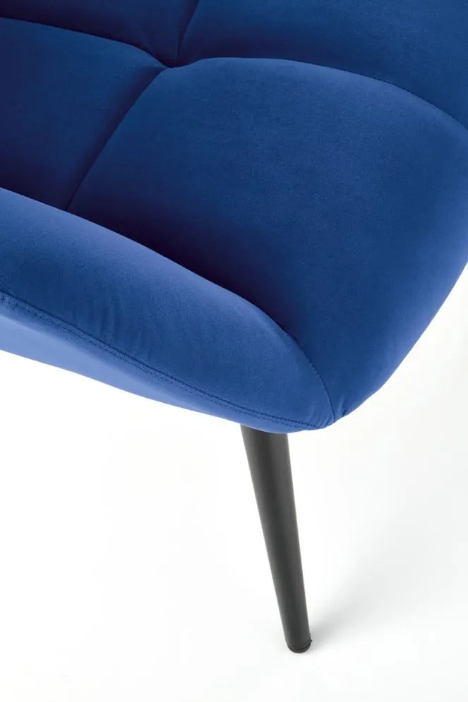 Fotel uszak TYRION VELVET granatowy do salonu | MIRAT. w stylu LOFT kolekcja
