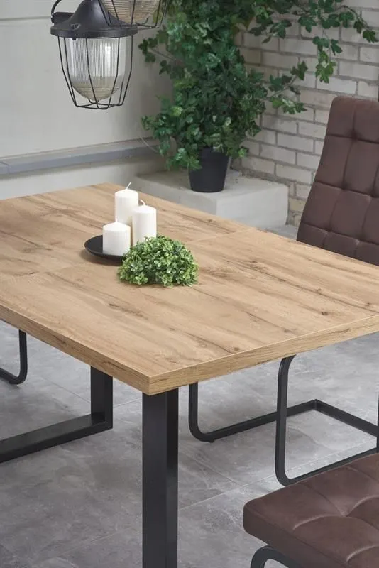 Stół VENOM 135(185)x90 dąb wotan | MIRAT. w stylu LOFT kolekcja