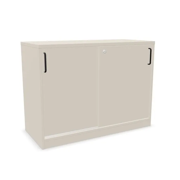 Szafka biurowa przesuwna EASY SPACE CABINET S 1.5-OH 100cm kaszmirowa zamykana I sklep meblowy MIRAT.